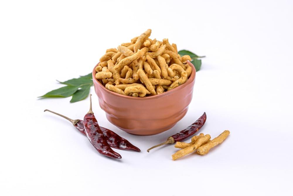 JOLANTAA Jolantaa Bhatha Kani Surat Famous Bhatha Kani Tikha Gathiya Gujarati Tikha Gathiya Surti Farsan (800 Gm)