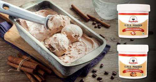 FOODFRILLZ foodfrillz GMS & CMC Powder (40 g x 2) for Ice Cream | Food Grade, Pack of 2