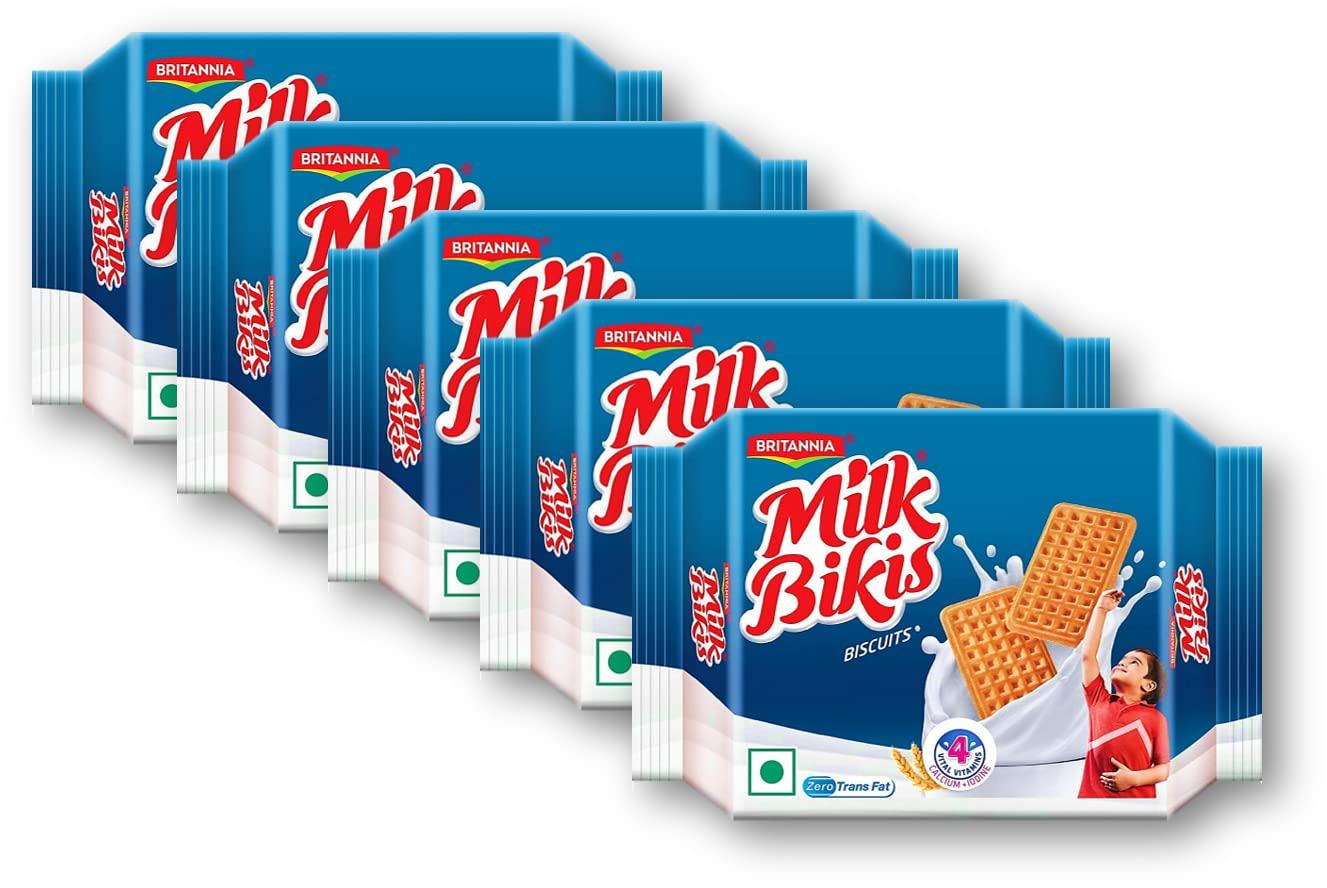 Generic Unique Britannia Milk Bikis 100% Atta 200g (Pack of 5) Unique
