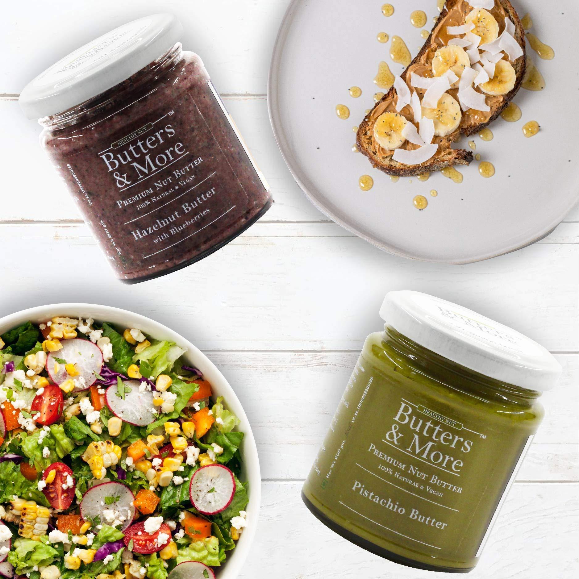 Butters & More Butters & More Vegan All Natural Cashew Butter (Pack of 3x200G) Keto & Diabetic Friendly Creamy Unsweetened Nut Butter. Super Saver Pack.