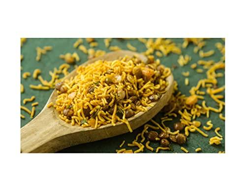 OKHLI MUSAL BRAND Lodrawa Mand Dal Moth Namkeen Bhujiya Sev Farsan/Moth Dal Dalmoth Bhujiya Namken/Organic Namkeen/All Time Perfect Party Snack|Made with 100% Groundnut oil Dal Bhiji Sev-1Kg*1Pack