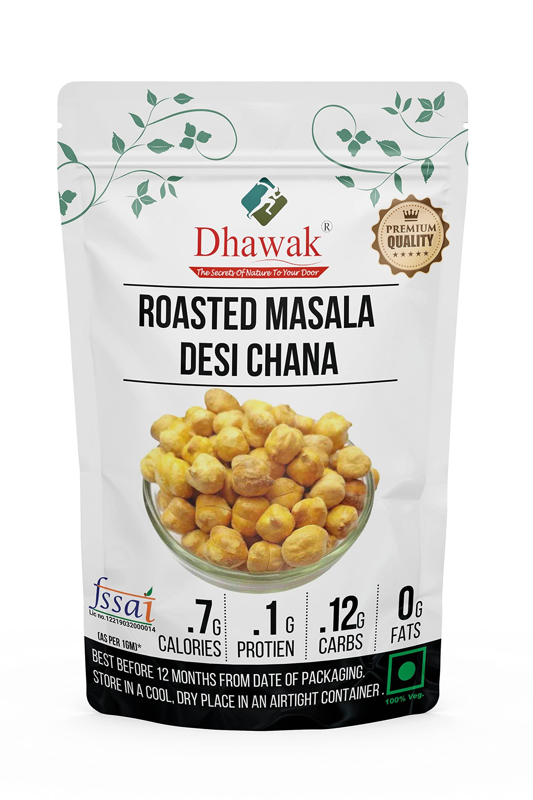 DHAWAK Dhawak Roasted Masala Desi Chana for Health - 1800 GMS. | Chickpeas |(Namkeen/Snacks)
