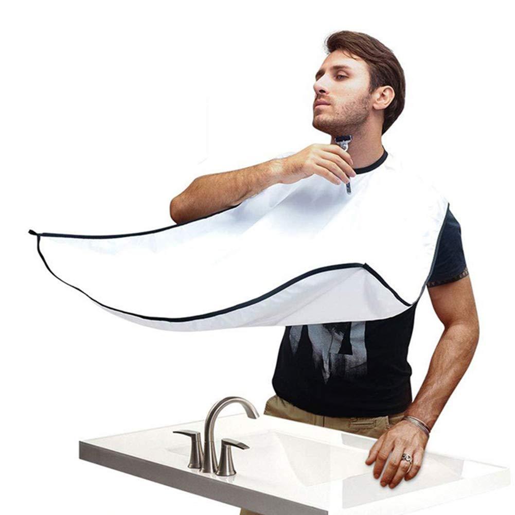 TecTake Beard Bib Apron, Mens Beard Hair Catcher for Shaving and Trimming, Non-Stick Beard Shave Cape, Grooming Accessories Tools & Gifts for Husband or Dad