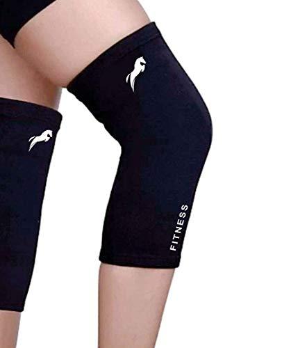 JUST RIDER JUST RIDER Knee Cap for Men Sports Knee Brace for Knee Pain, Gym, and Running for Men and Women (Black, S)
