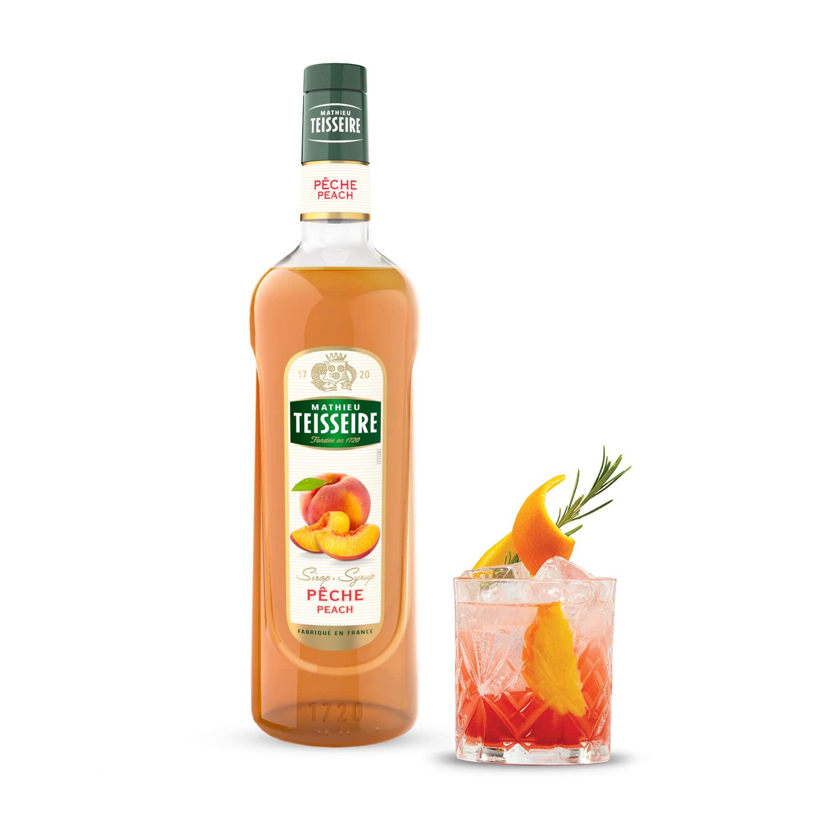 Mathieu Teisseire Mathieu Teisseire Peach Syrup, 23.67 fl oz 700 ml