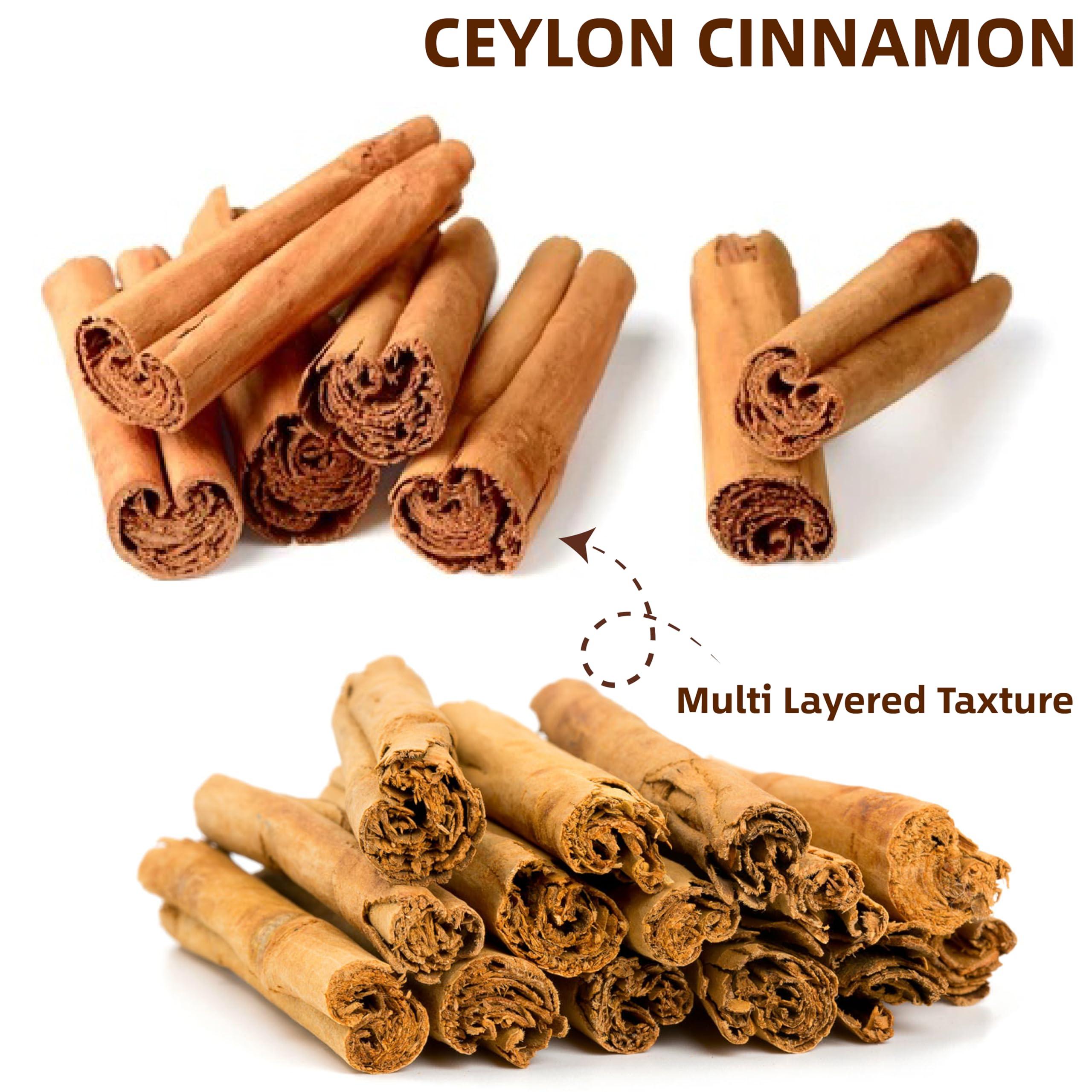 7 Sizzles 7 Sizzles SriLankan Ceylon Cinnamon Stick/Dalchini Sticks/Fresh True Cinnamon Quills (Cinnamomum verum) (2x250 Gm) (500 Gm)