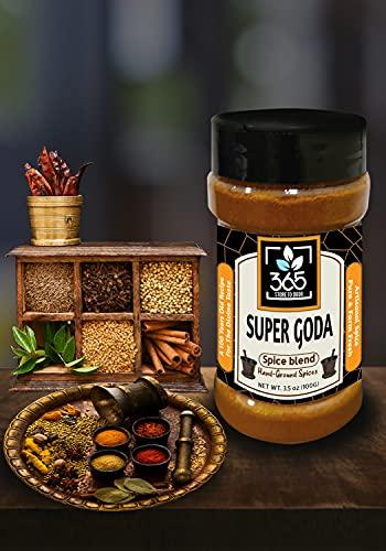 365 STORE TO DOOR 365 STORE TO DOOR Indian Spice – Super Goda Masala, 100 gm. | Homemade Powdered | for Healthy Cooking | Ready to use | All Seasonings Spices | Pure & Hygiene | Spice Mix – Pack of 1