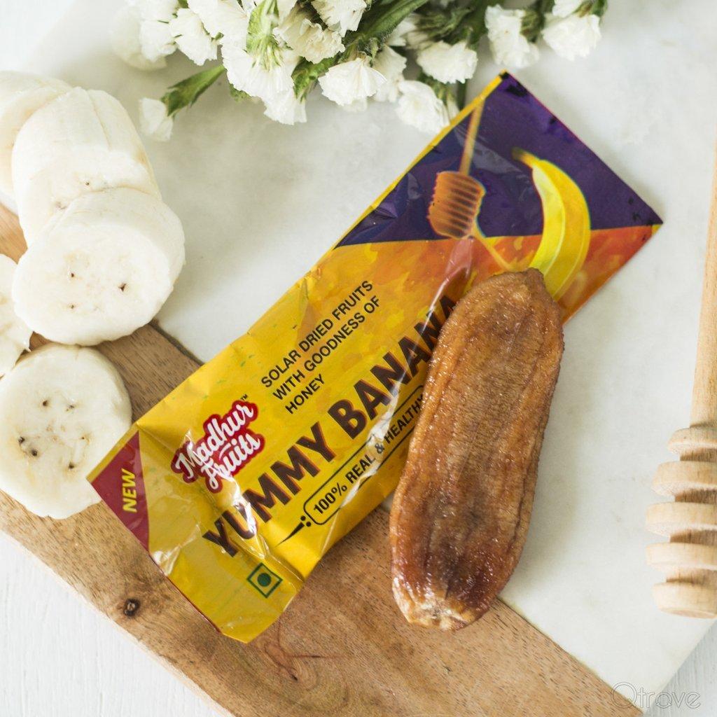 Madhur Madhur YUMMY BANANA -Solar Dried Bananas (Karpooravalli) 500 Gms