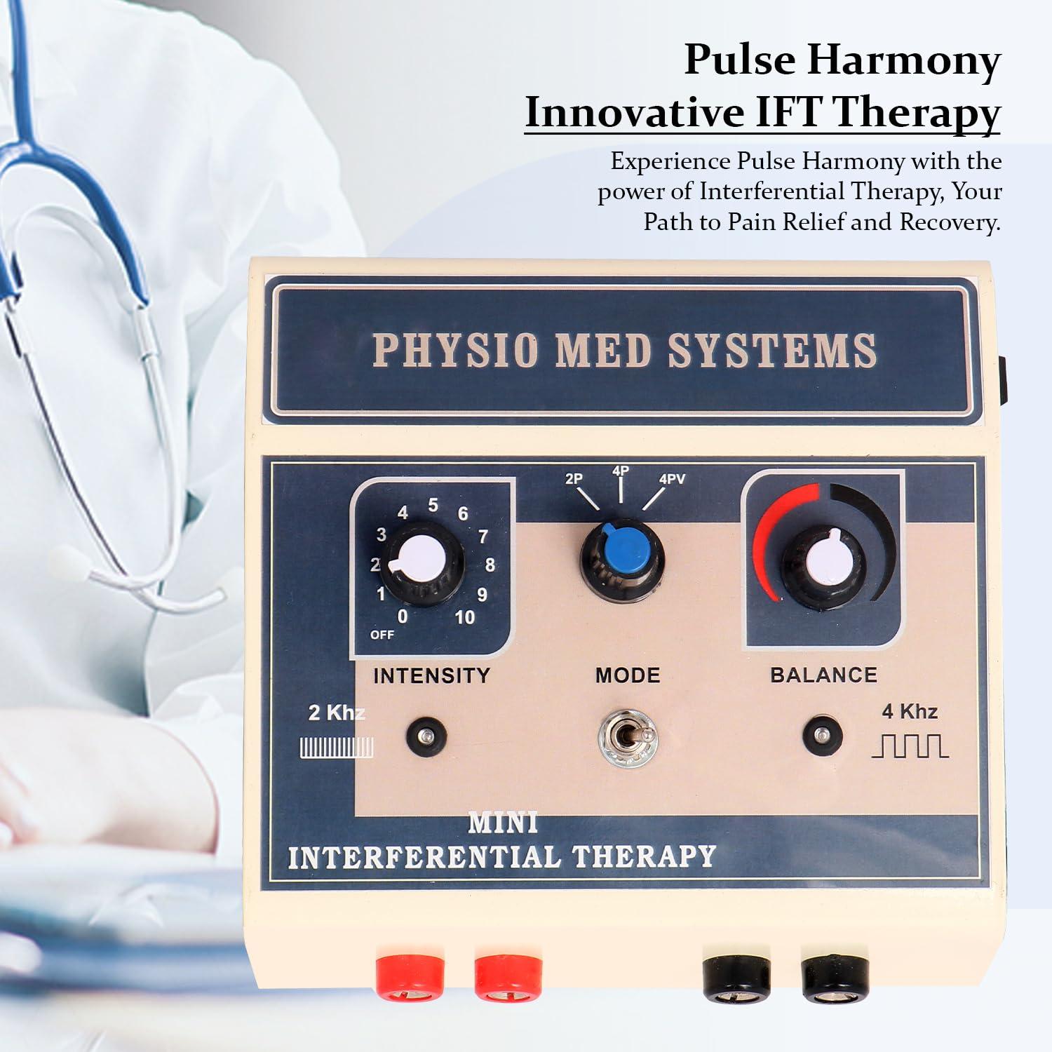 PHYSIOTRACK Physiotrack IFT Machine Mini IFT Advance Machine Interferential Therapy Unit with One Year Warranty