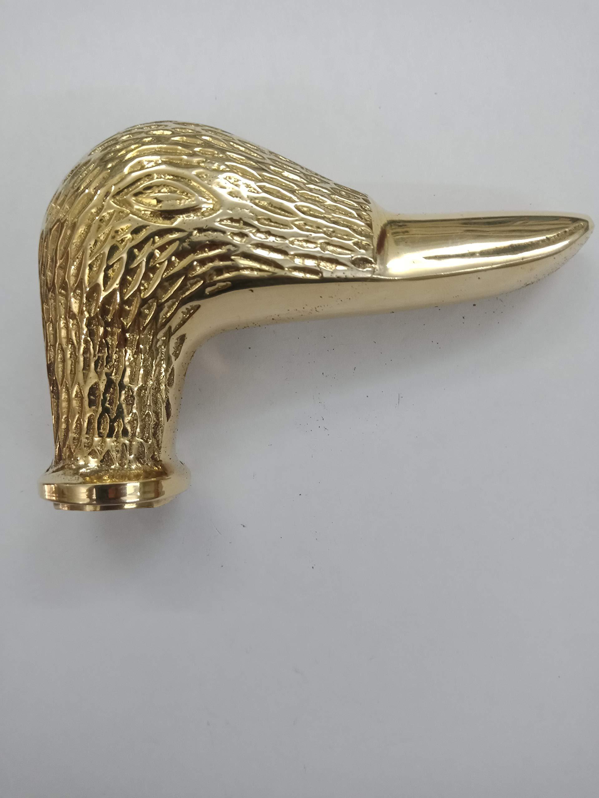 NavaFresh Basics Simrah Duck Head Solid Brass Handle Vintage Style Walking Sticks