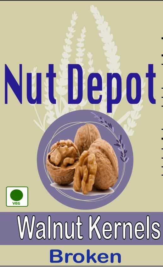 Nut Depot Nut Depot Walnut Kernels Broken 1 Kg, Walnuts Without Outer Shell Broken , Akhrot Kernels Tukda 1 kg