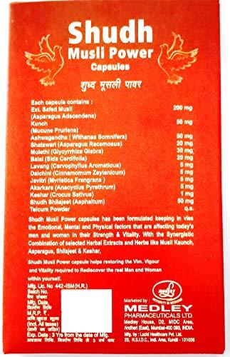Shudh musli Shudh Musli Power Capsules - Herbal Rejuvenation Therapy For Men & Women- Pack Of 30 Capsules