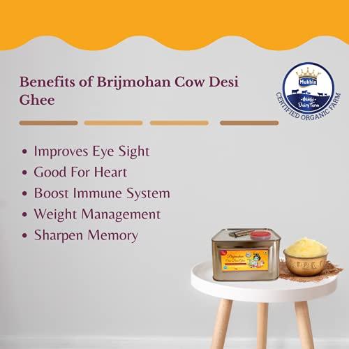 Brijmohan Brijmohan Cow Desi Ghee, Pure Cow Ghee (2 Litre, Pack of 1)