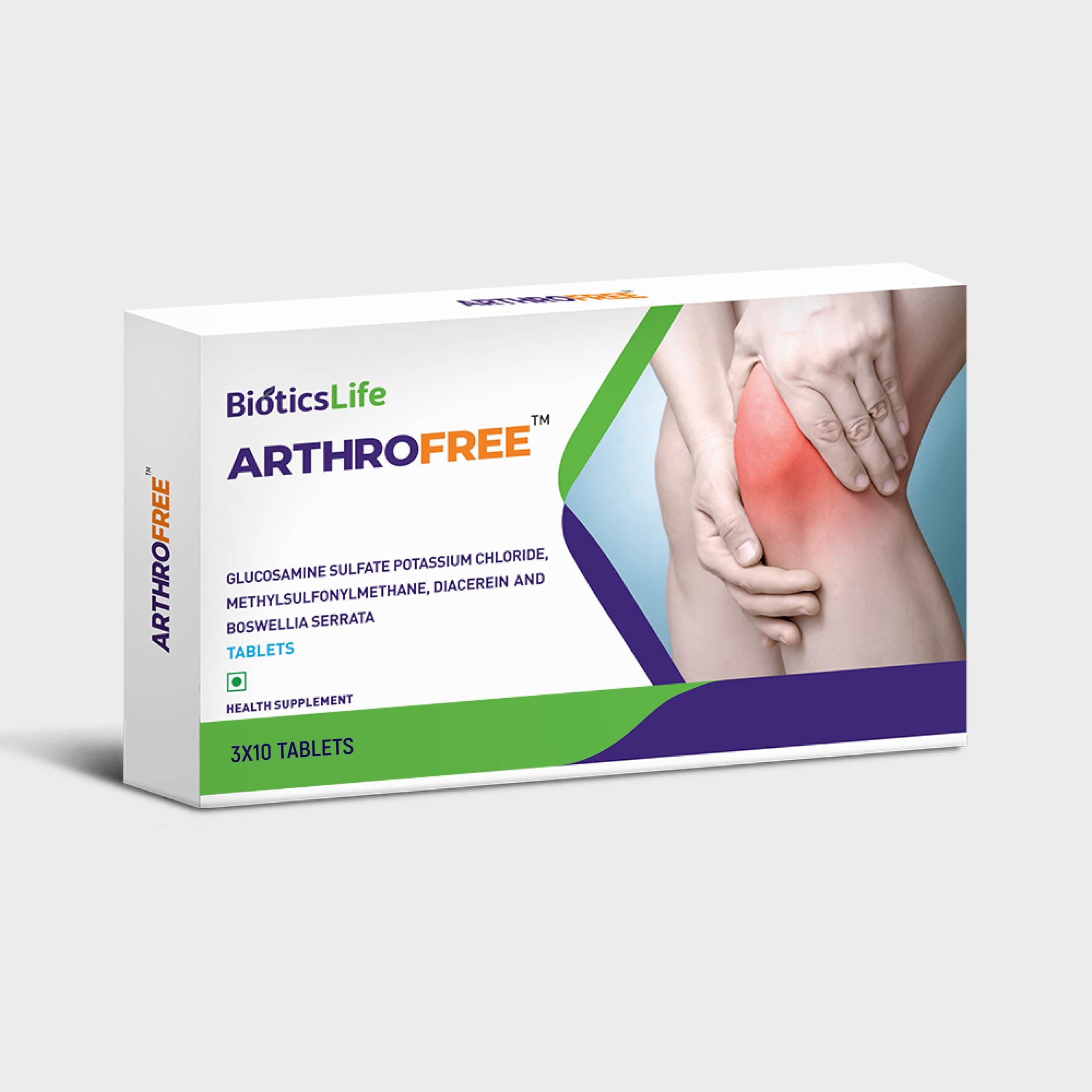 BIOTICSLIFE BIOTICSLIFE Arthrofree Tablets for Joint Pain. Pack of 30