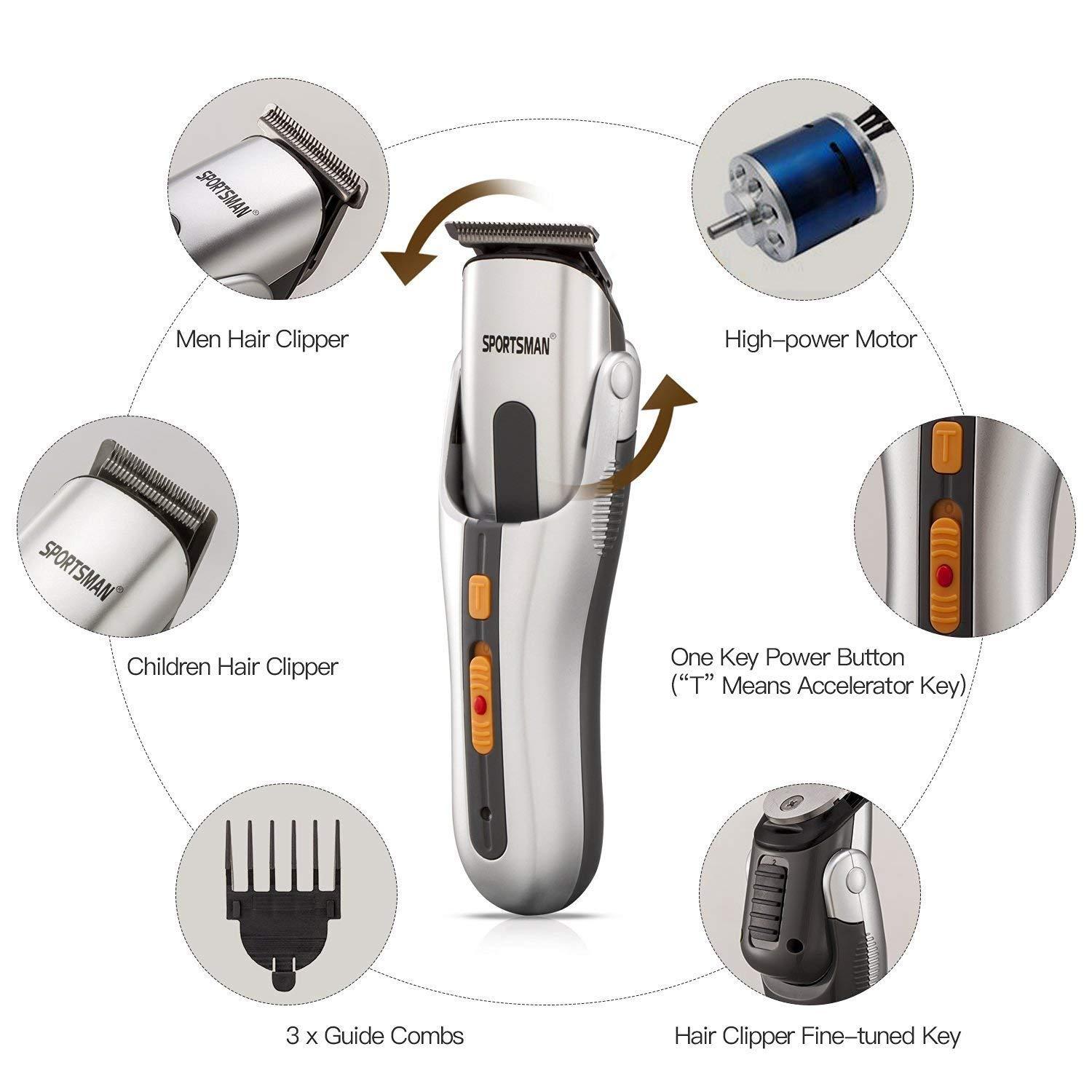 Techicon TECHICON Biaoya BAY-680 Best Performance 8 in 1 Rechargeable Grooming Kit/Hair Stainless Steel and Waterproof Trimmer for with High Precision and Turbo Boost Technology