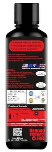 AM NUTRITION AM NUTRITION L-Carnitine 3000mg With Vitamin B5 | Zero Sugar, Zero Carb | Helps Convert Fat Into Energy | Pre & Post Workout Supplement For Men & Women- 450 Ml (30 Servings) (Blueberry)