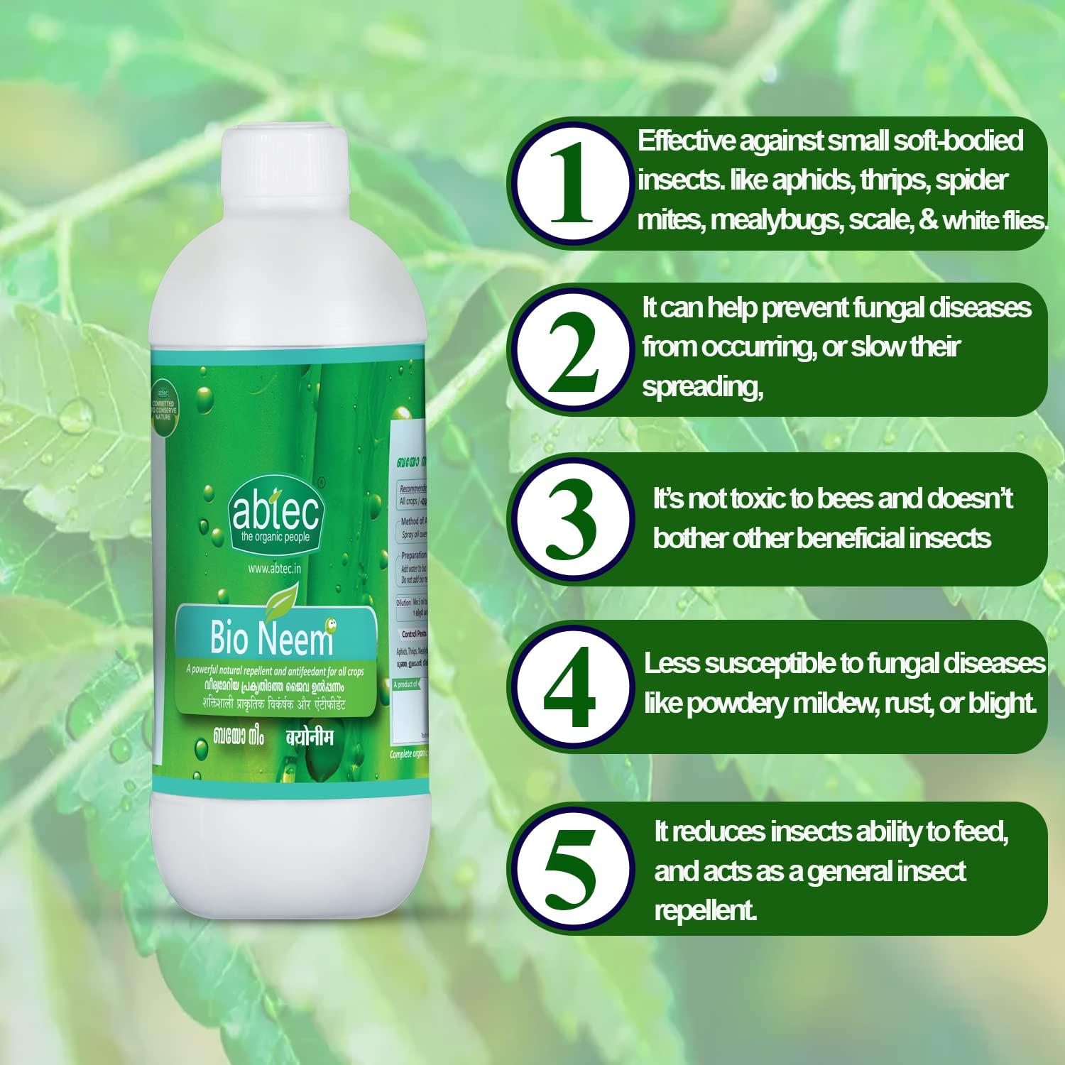 abtec, the organic people abtec, the organic people Bio Neem Azadirachtin Liquid for Plants - 1 L