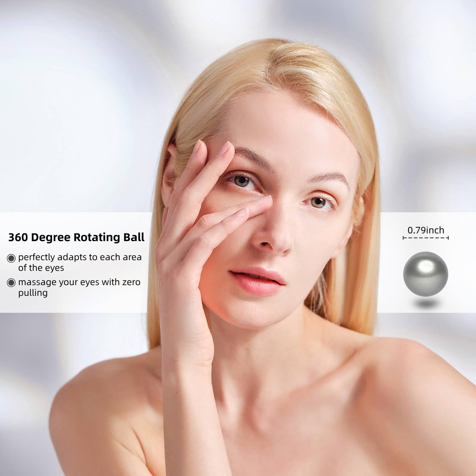 Zudoo Zudoo Metal Eye Cream Applicator, Double Head Eye Serum Roller Massager Stick, Eye Massage Wand Stick for Facial Massage, Facial Skin Care, Reduce Puffiness