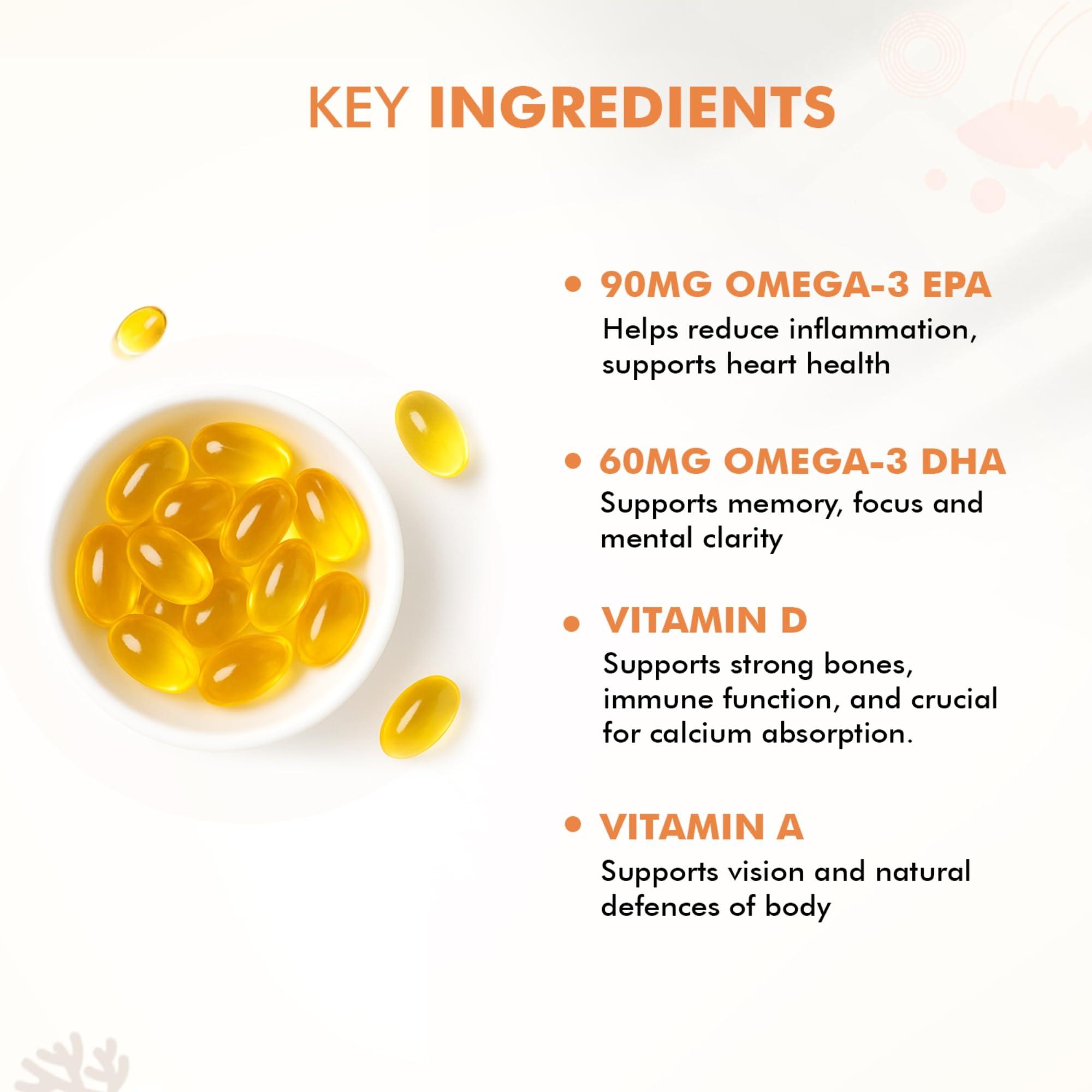 Dr. Morepen Dr. Morepen COD Liver Oil Capsules Omega 3, Natural EPA & DHA | UltraPure & Finest COD Fish 200 Softgels (Pack of 2)