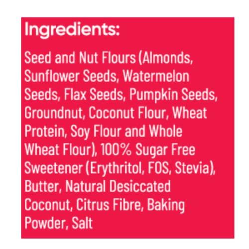 Artinci Artinci Coconut Cookies | As Seen on Shark Tank | Sugar Free Diabetic Friendly with High Protein & Fiber Digestive Biscuits | Low GI & Carbs | (185g x Pack of 1)