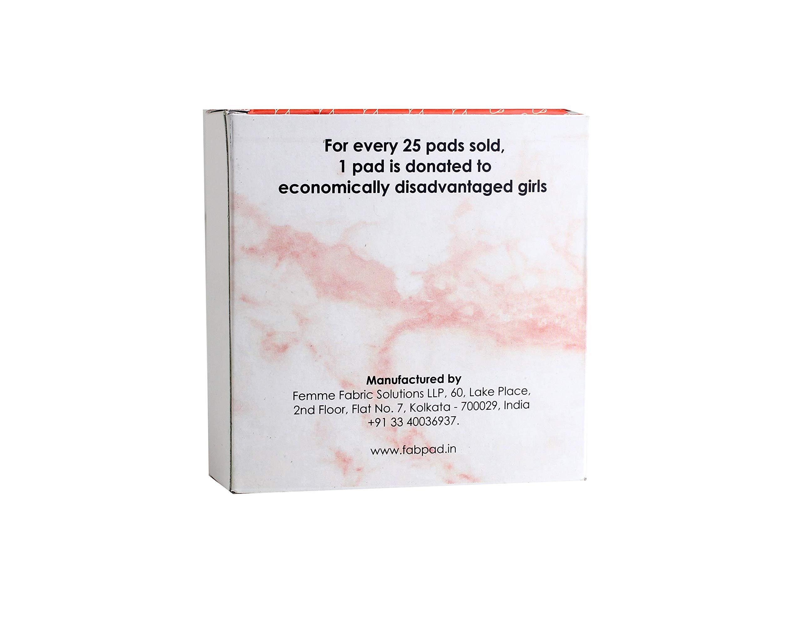 FabPad FabPad Reusable Washable Sanitary Cloth Pads Napkins Eco-Friendly Menstrual Hygiene Solutions (Pack of 1) (Non Dye, Maxi - 31.5 CM)