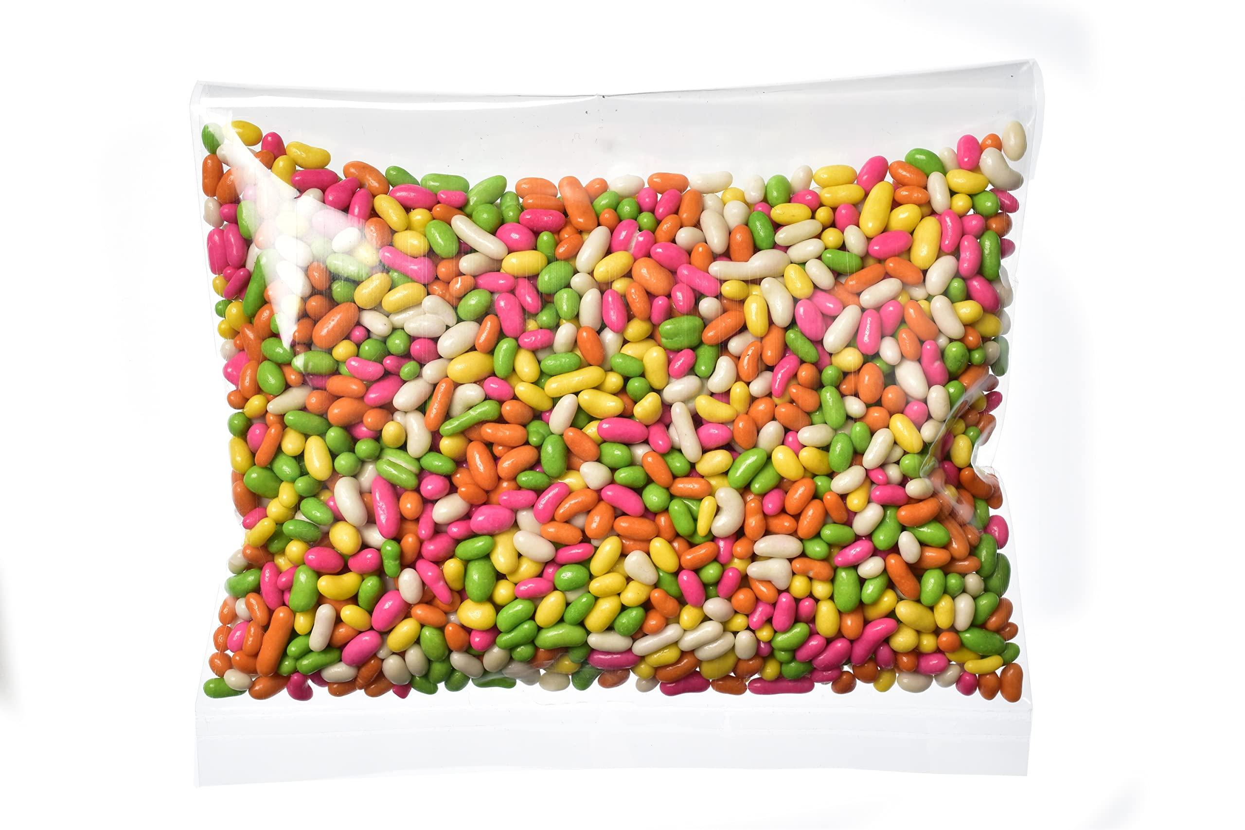 Veganic Veganic Tini Mini Sounf | Sugar Coated Fennel Seed | Variyali Indian Mouth Freshener | Colorful Mini Souf | Fennel Candy | Mukhwas (800g)