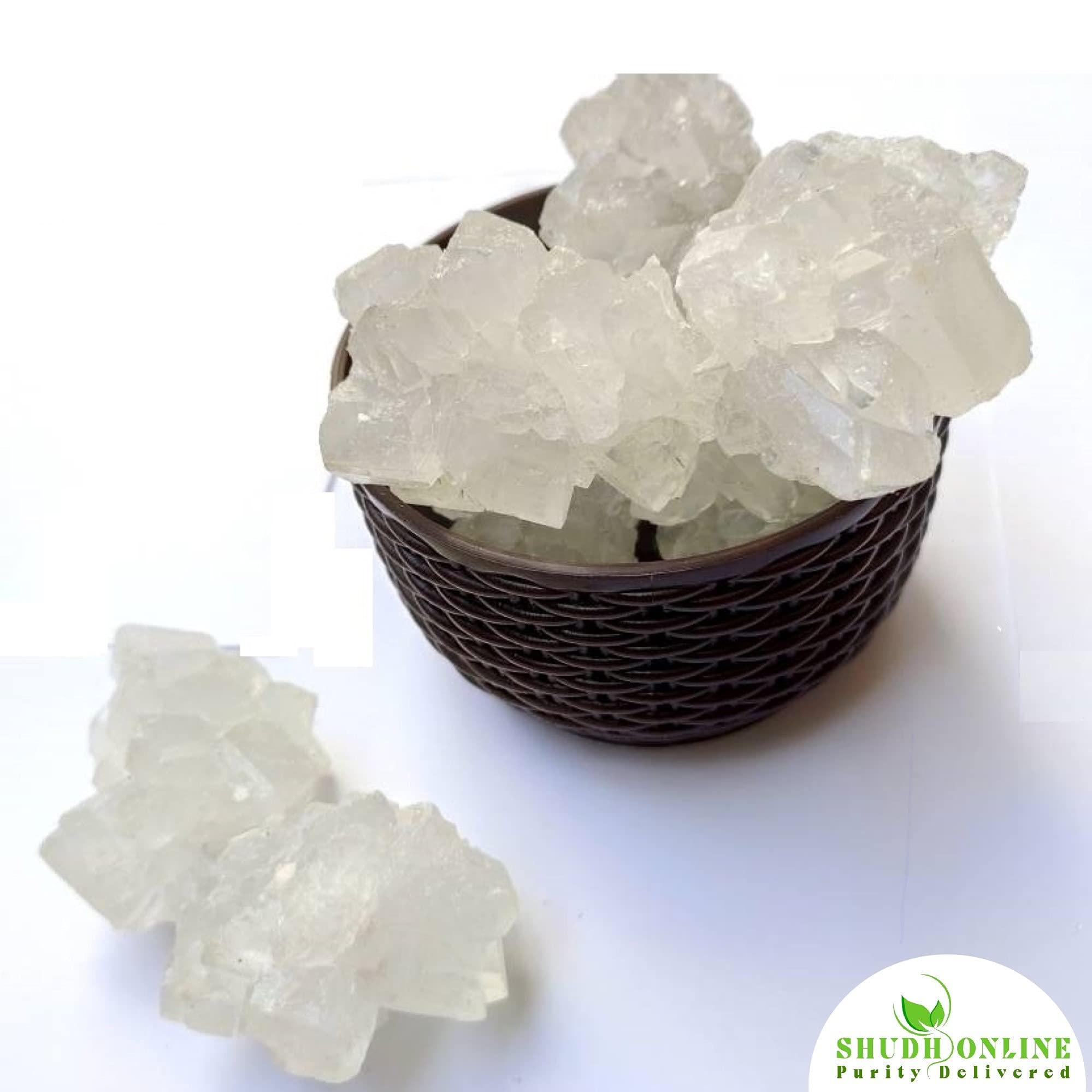 Shudh Online Shudh Online Mishri Dhage Wali Organic, Thread Mishri Crystal (1000 grams / 1 Kg), Dhaga mishri crystal, Patika Bellam, Rock Sugar, Khadi Sakar, Kuja Misri