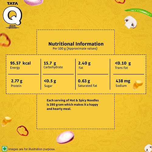 TATA Q Tata Q Ready to Eat Hot & Spicy Veg Noodles - 280g