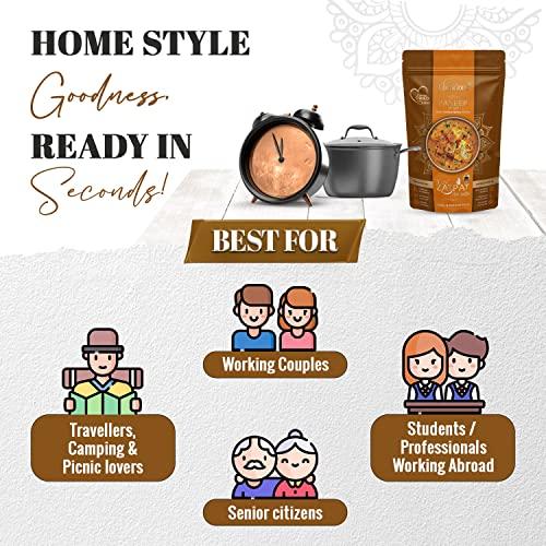 Chericious Chericious Ready Eat Shahi Paneer, Vegetarian Meal, Instant Food, Cook Food, Readymade Food Packet, Heat and Eat Food, Indian Food, Travel Carry Food (Pack of 2)