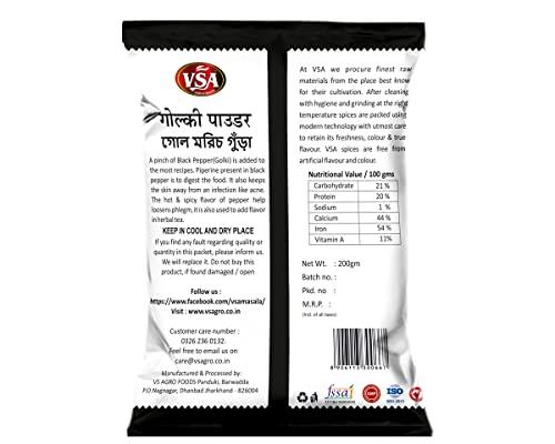 VSA VSA GOLKI (Black Pepper) POWDER 200 GM