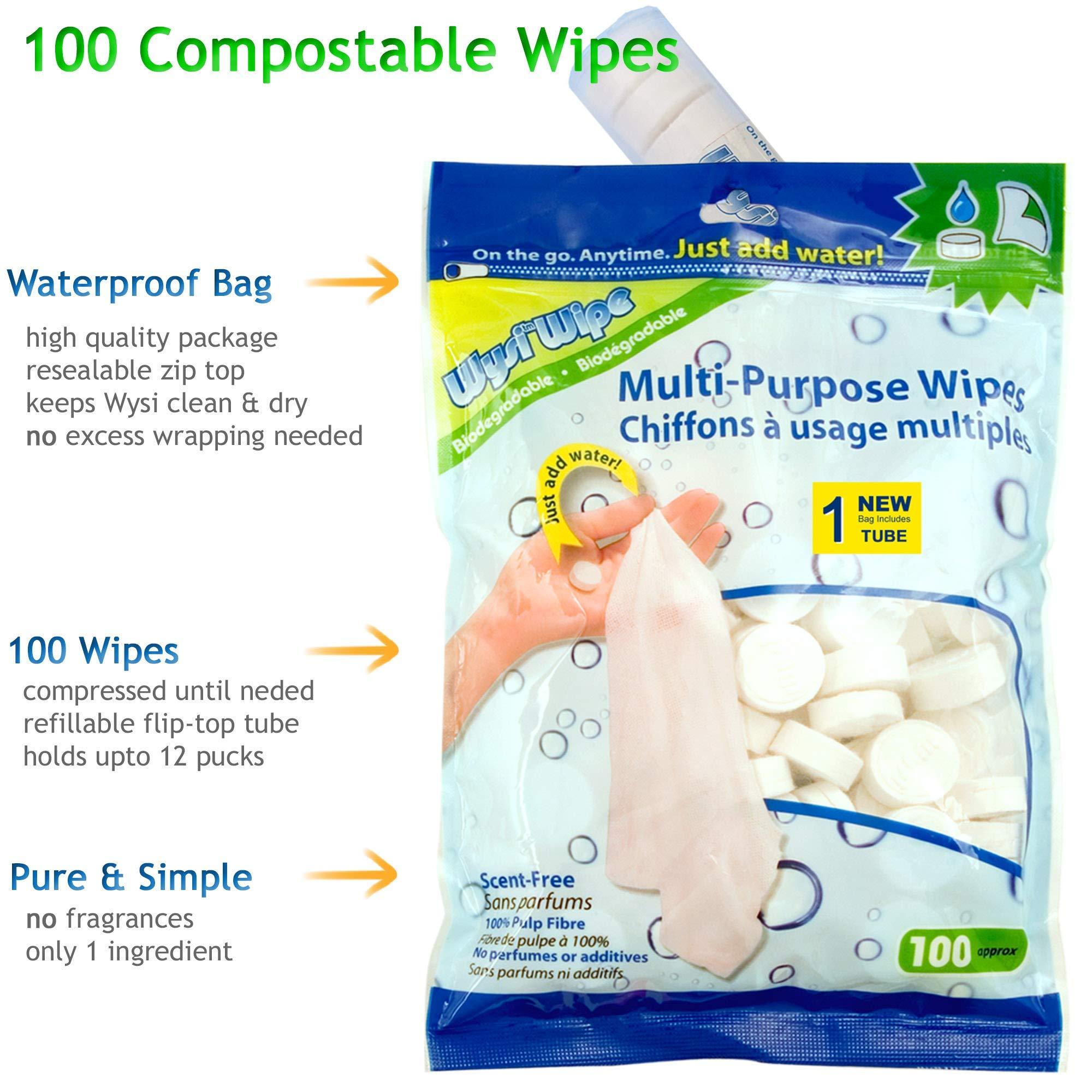 WYSI Wysi Wipe Multi-Purpose Wipes 100 Pack - Just Add Water!