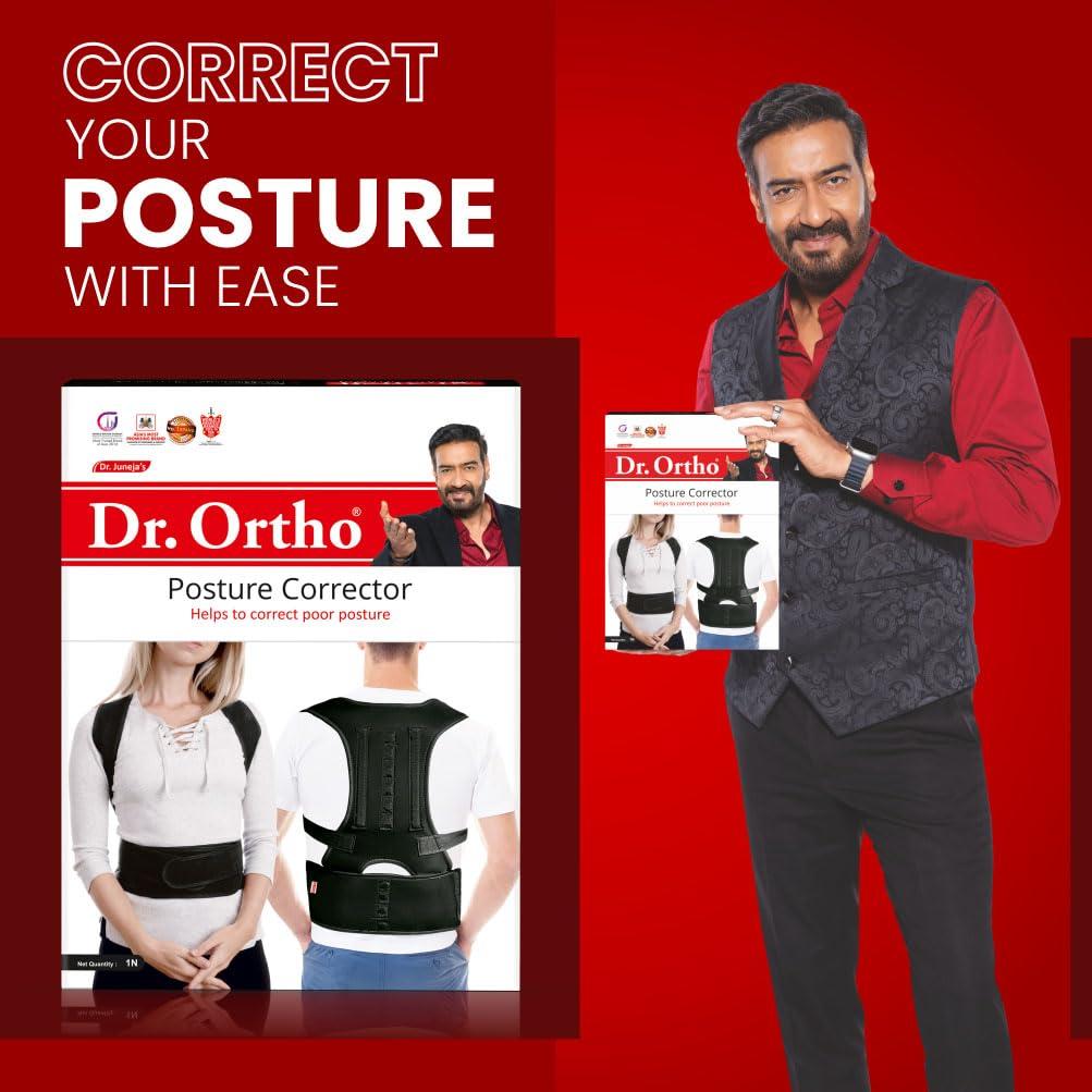 Dr.Ortho Dr.Ortho Posture Corrector Belt For Back & Shoulder, Back Support Belt For Men & Women, Neoprene,Back Straightener Brace For Spine & Body Posture Correction - One Size
