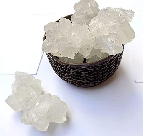 GHOTARAM Ghotaram Khadi Sakhar Mishri | Rock Candy | Kallu Sakkare | Sita Khanda | Sharkara Sharakara | Dhaga Mishri | Thread Rock Crystal Sugar Mishri Rich in Vitamins-960g(pac 4x 240g)