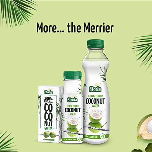 Storia Storia 100% Tender Coconut Water, No Added Sugar, No Added Flavours - 200ml PET (Pack of 30)
