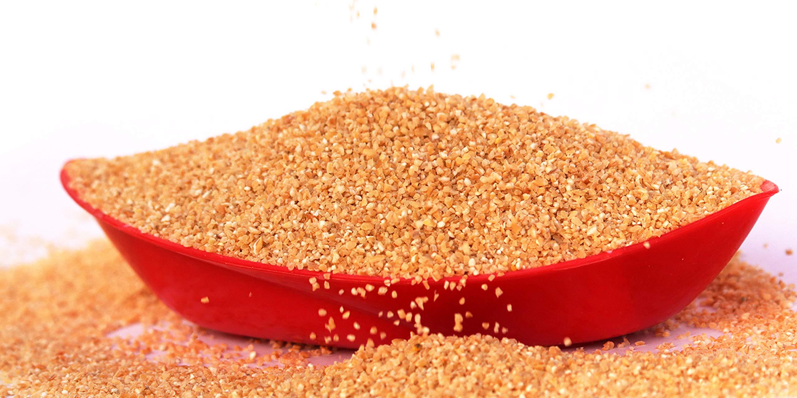 VGBNP VGBNP Roasted Wheat Dalia, (Roasted Dalia) Broken Roasted Wheat Dalia (Bhuja Gehu Dalia/Roasted gehun Ka Dalia) Healthy Grains Fiber Rich Immunity Builder Roasted Dalia- 1kg