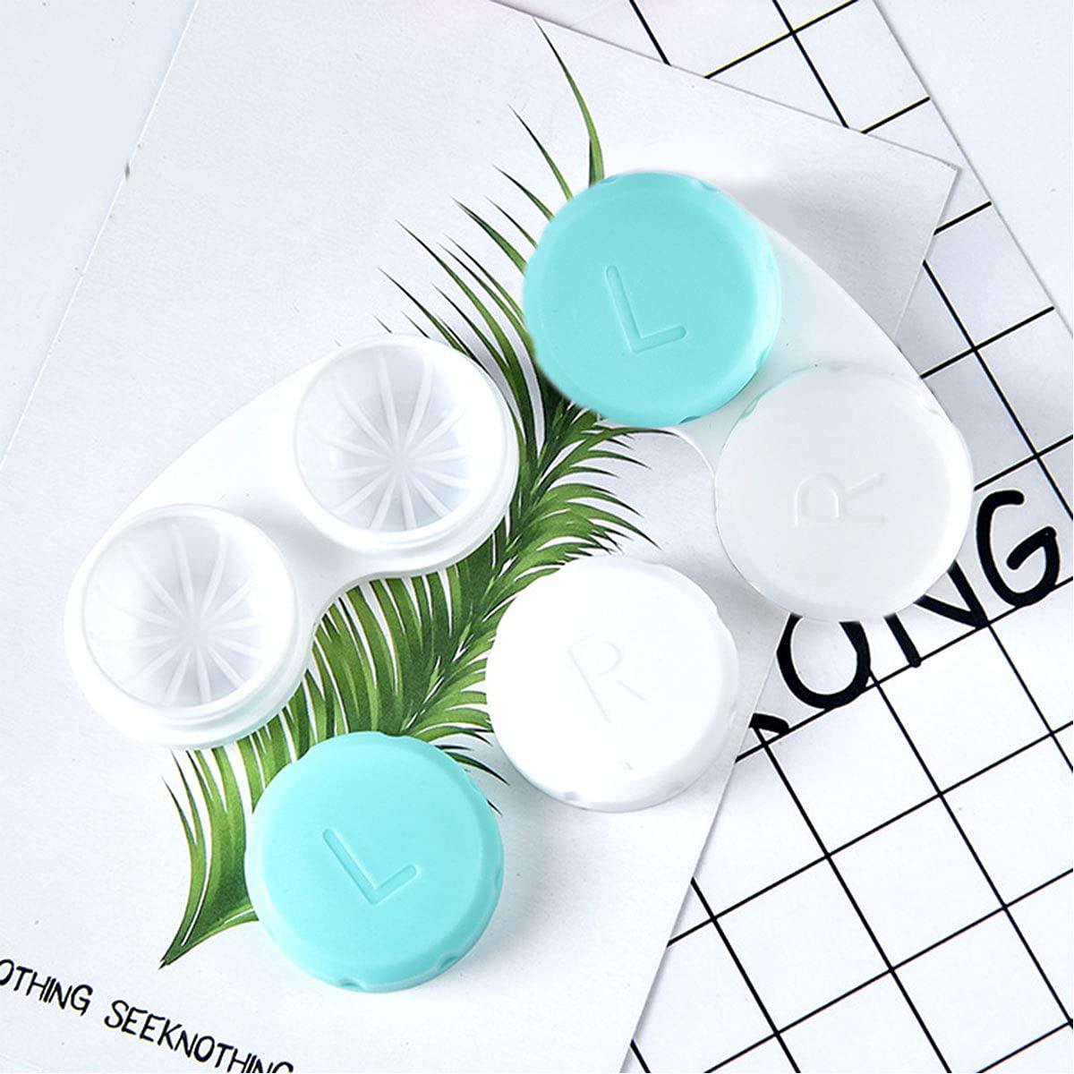 LeyJin Hard Contact Lens Remover 6 Pack RGP Plunger for Hard Lenses and 2 Pack Contact Lens Cases