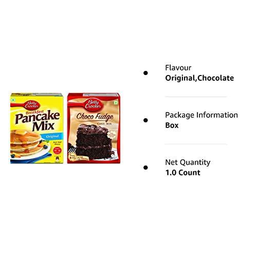 Betty Crocker Betty Crocker Complete Pancake Mix,Original 1 Kg And Chocolate Fudge Cake Mix, 475G