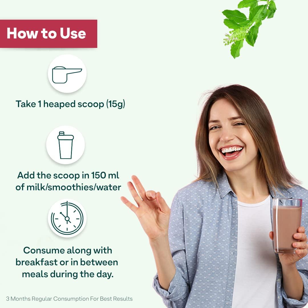 OZiva OZiva Daily Protein Activ for Women | Best Protein Powder for Women with 120g Protein, Probiotics, Shatavari for Increased Energy Levels, Bone Health and Hormonal Balance 300g (Chocolate, Pack 1)