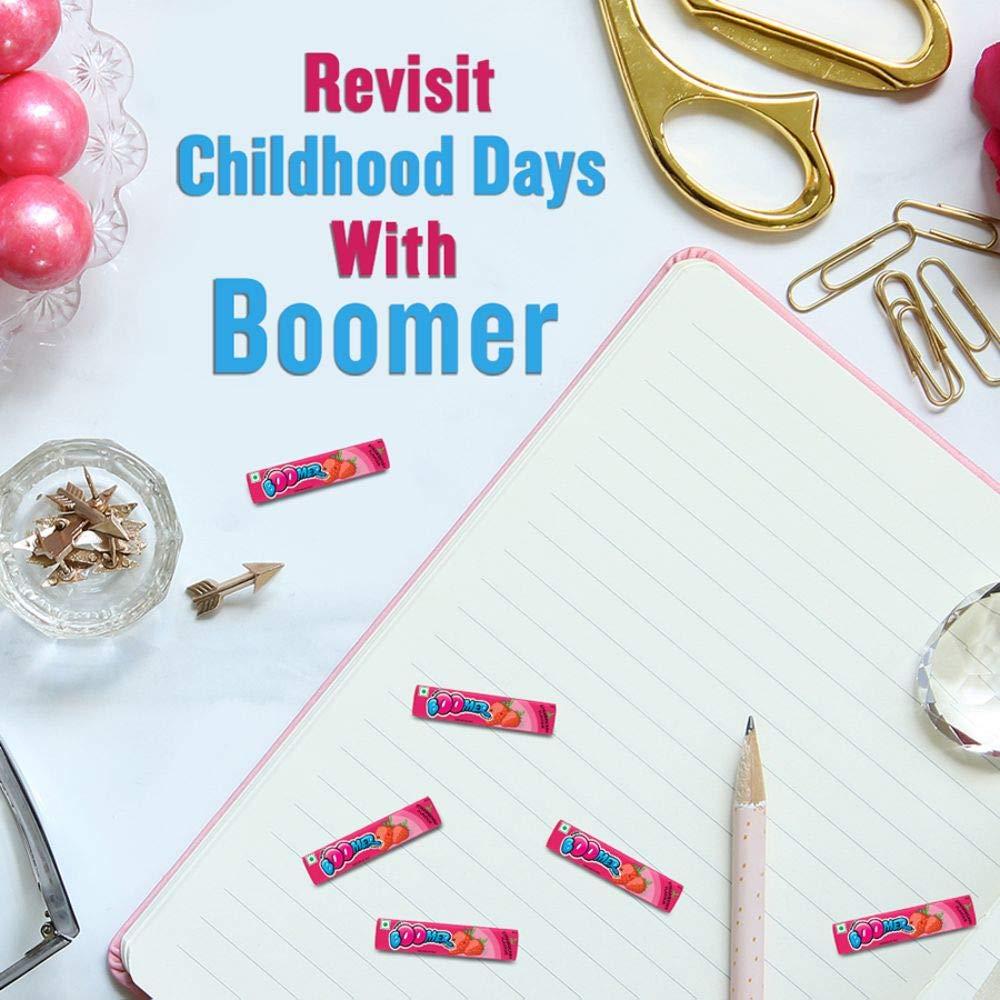 Wrigley\'s Boomer Strawberry Flavour Chewing Gum, 24 X 18.6 g