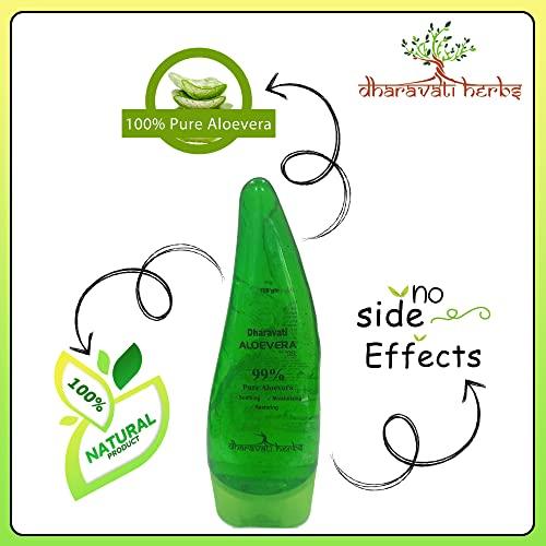 Dharavati Herbs DHARAVATI Combo Pack of Massa Removal Paste & Ayurvedic Aloe Vera Gel | Mole Removal Paste (5ml) | Ayurvedic & Herbal Aloe Vera Gel (100gm) | For Clean and Natural Glowing Skin