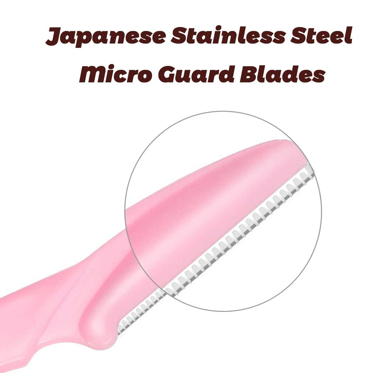 ILLUVA 18 Pcs Eyebrow Razors Shaper, Safety Facial Hair Remover Face Shaver Trimmer, Exfoliating Dermaplaning Tool for Women and Men