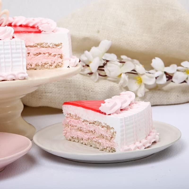 Floweraura FlowerAura Strawberry Delicious Cake Gift's For Birthday, Anniversery, Valentine's Day, Mother's Day, Party (1.0kg) (Same Day Delivery)
