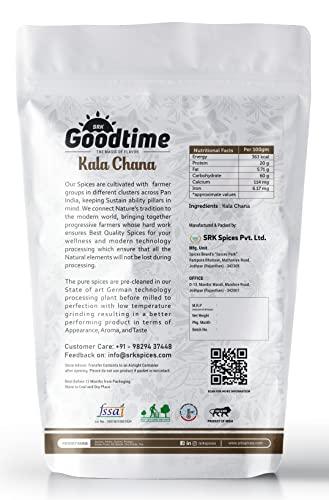 SRKGOODTIME SRKGOODTIME Unpolished Whole Kala Chana (Black Chickpeas) | Pack of (200g)