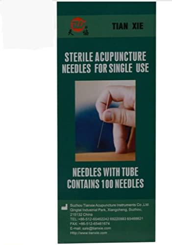 ALS ENTERPRISES ACUPRESSURE dry needles 25x50mm physiotherapy acupuncture needles Tube pack 100 pcs box Single Use .25x50 (set of 2)