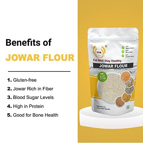 VGBNP VGBNP Flour | Bajra Flour + Jowar Flour + Maize Flour + Ragi Flour | All in one Pack - (2kg X 4)