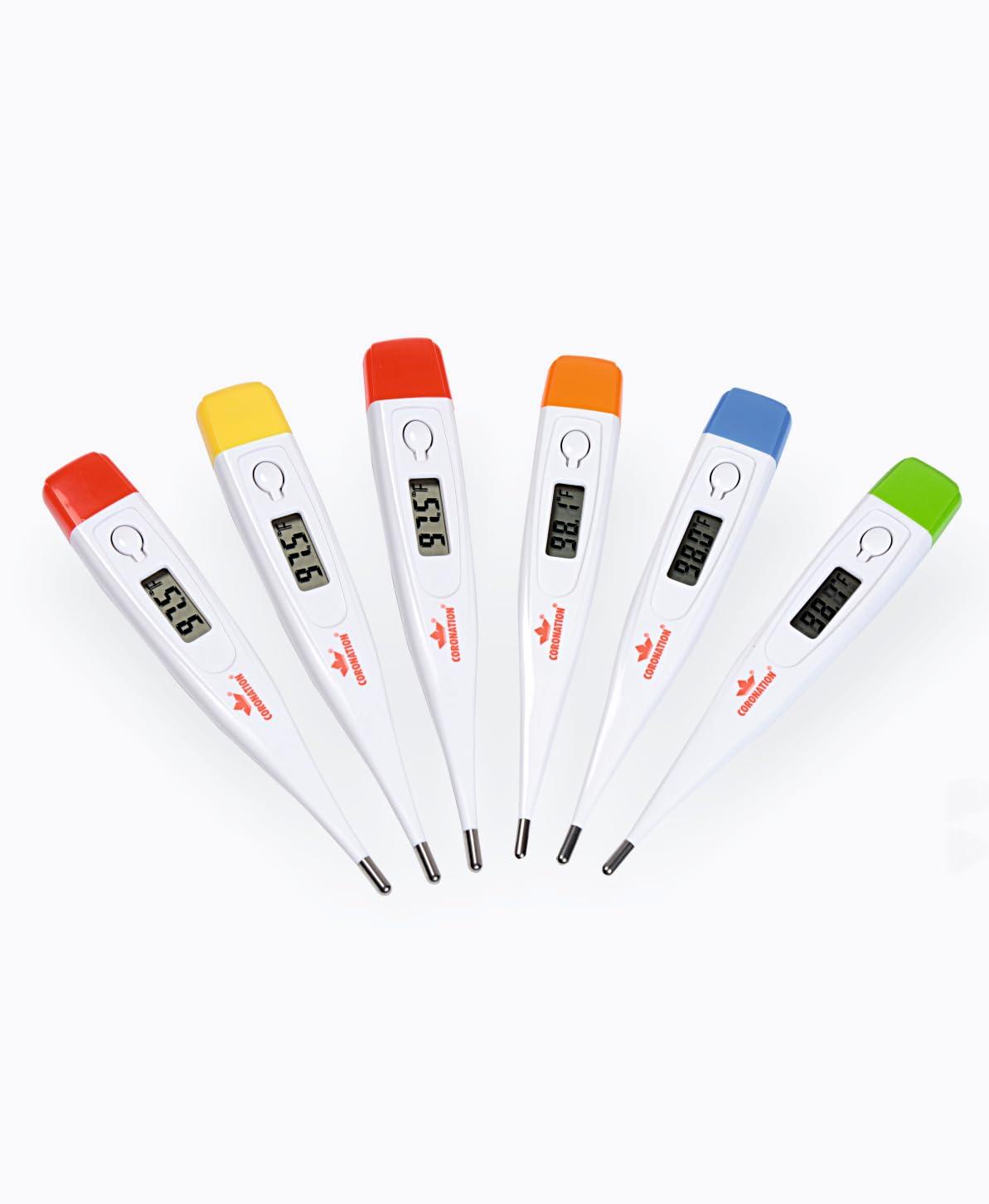 Coronation Coronation DT-A401R Digital Thermometer | Quick Measurement for checking Body Temperature | Fever Check| For Oral & Underarm use | Rigid Tip