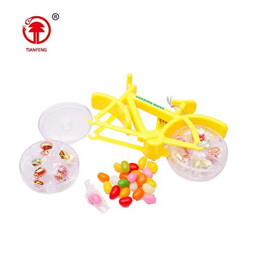 NOTTACIA NOTTACIA Tianfeng Sharing Bicycle Funny Snack Food Toy Candy For Children Jelly Bean Candy Sweets Toys Bike 55Gm (1 Bike), Strawberry