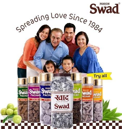 Swad Swad Gift Box, Mixed Flavours Candy (Imli, Pan, Kaccha Aam, Coffee, Cola, Orange) 125 Toffee x 2 Box Pack