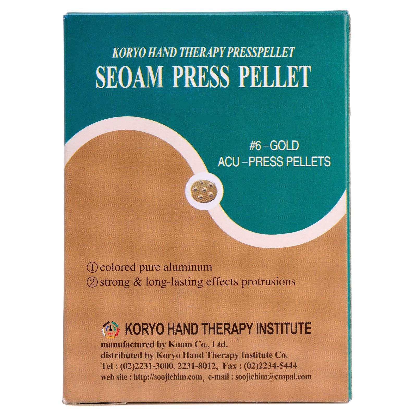 KHT Korean Koryo Hand Therapy - KHT Seoam Seoambong Press Pellet #6-Gold (1)