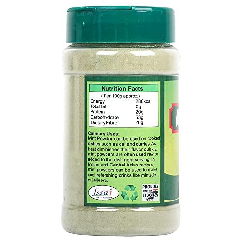 EXCELLENT FOODS EXCELLENT FOODS - Dry Mint Leaves Powder (Pudina) 75g x 2 Pack (150g)